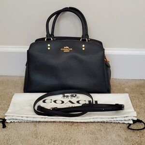 Coach Lillie Satchel Bag Medium Black